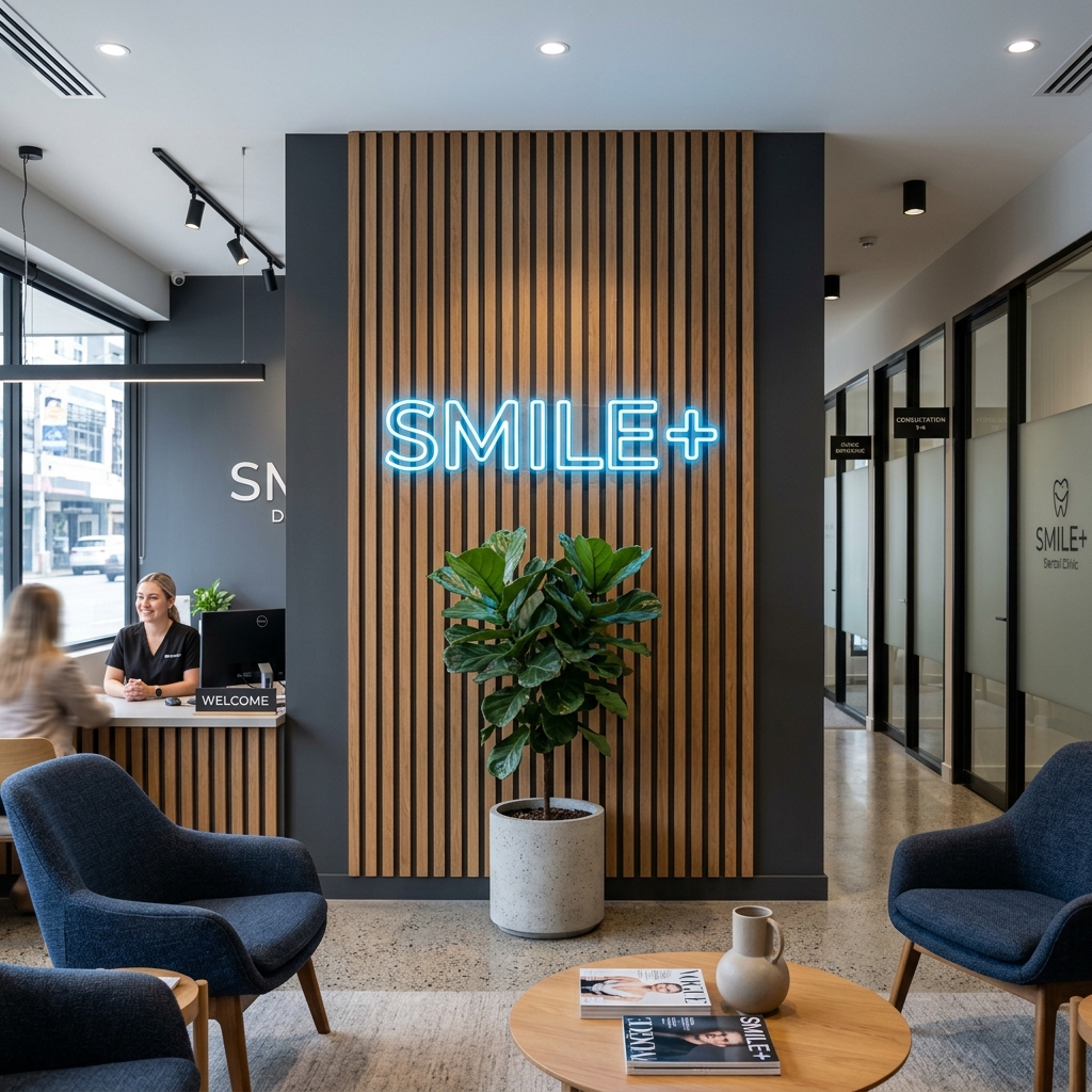 Recepción clínica dental SMILE+